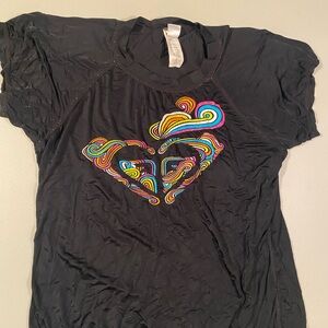 Women's Black Graphic Rashguard